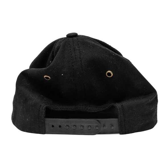 John Deere Black Snapback Hat Adjustable Embroidered Logo Cotton Adult - Picture 3 of 5